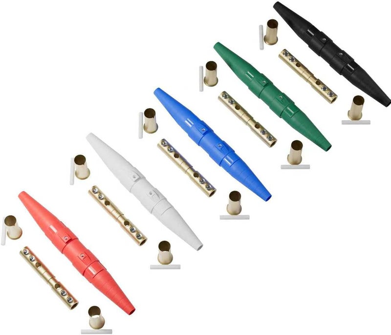 ZGTools (5Pack) CLS40 400A Cam Lock Power Connector, Camlock Wire Set with 5 Male & Female for Power Distro Cord, 2/0-4/0 Cam-Lock Cable, 600V Camlocks Connectors for Stage Entertainment/Industrial, 5 Colors - Image 1